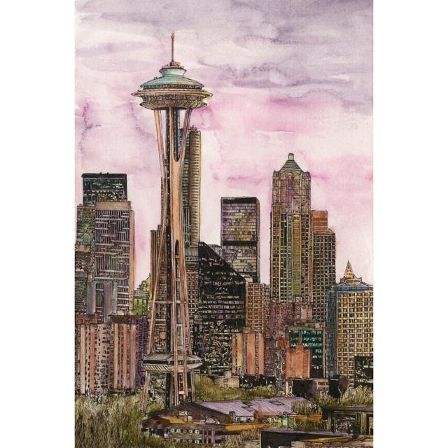 US Cityscape-Seattle by Melissa Wang - Wrapped Canvas Art Prints Ebern Designs Size: 46cm H x 30cm W x 3.8cm D on Productcaster.