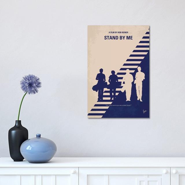 Stand By Me Minimal Movie Poster Happy Larry Format: Wrapped Canvas, Size: 45.72cm H x 30.48cm W x 1.91cm D on Productcaster.