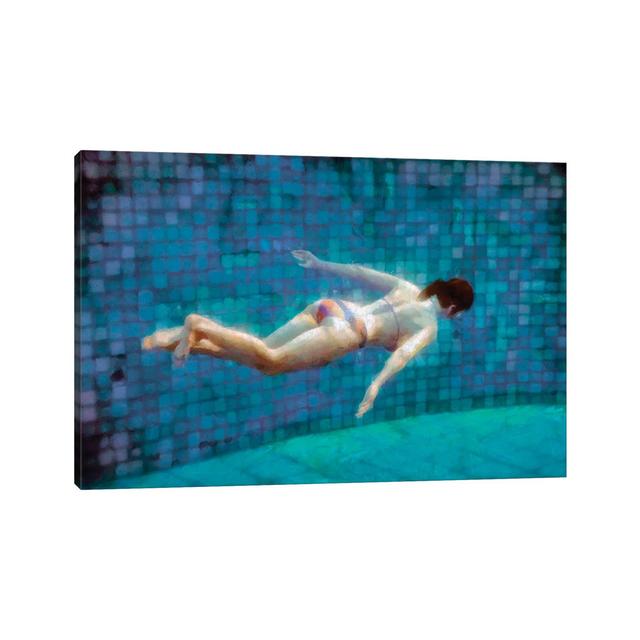 Swimming Under I House of Hampton Size: 30.48cm H x 45.72cm W x 1.905cm D on Productcaster.