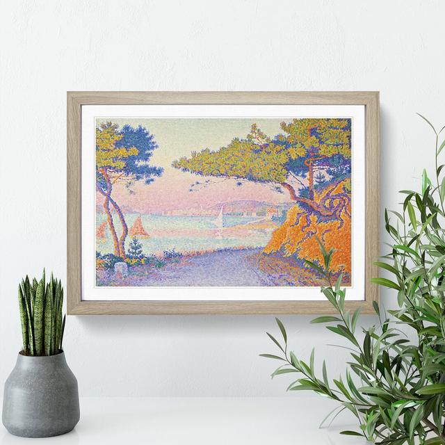 Golfe Juan by Paul Signac - Picture Frame Painting East Urban Home Size: 48cm H x 65cm W x 2cm D, Frame Option: Oak Framed on Productcaster.