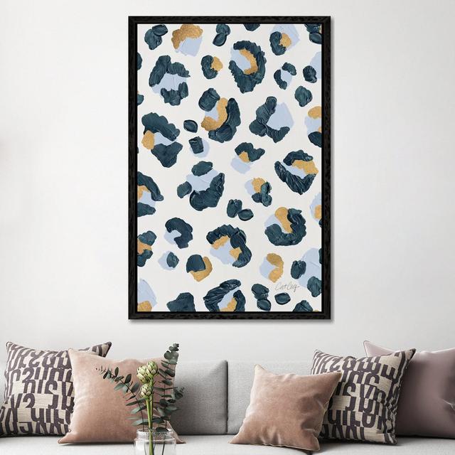 Snow Leopard by Cat Coquillette - Print on Canvas Bloomsbury Market Format: Black Framed, Size: 152.4cm H x 101.6cm W x 3.81cm D on Productcaster.