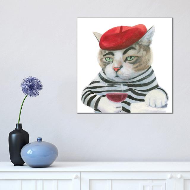 Cattitude III by Myles Sullivan - Floater Frame Print on Canvas 17 Stories Format: Wrapped Canvas, Size: 45.72cm H x 45.72cm W x 1.91cm D on Productcaster.