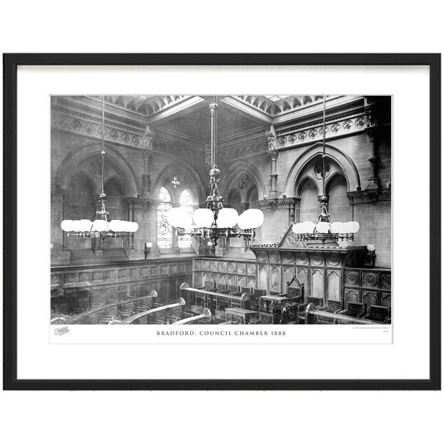 'Bradford, Council Chamber 1888' - Picture Frame Photograph Print on Paper The Francis Frith Collection Size: 28cm H x 36cm W x 2.3cm D on Productcaster.