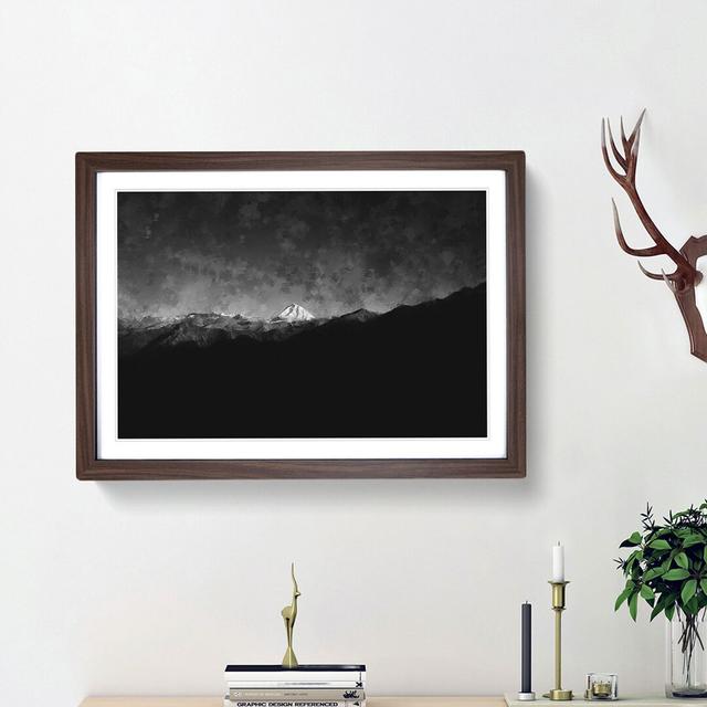 Mountain Peak in Salcantay Peru - Picture Frame Painting Print East Urban Home Frame Option: Walnut Framed, Size: 24cm H x 33cm W x 2cm D on Productcaster.