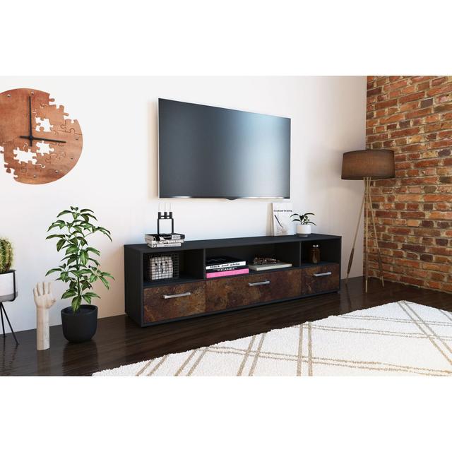 Balmeet TV Stand for TVs up to 60 Brayden Studio Colour: Rust/Anthracite on Productcaster.