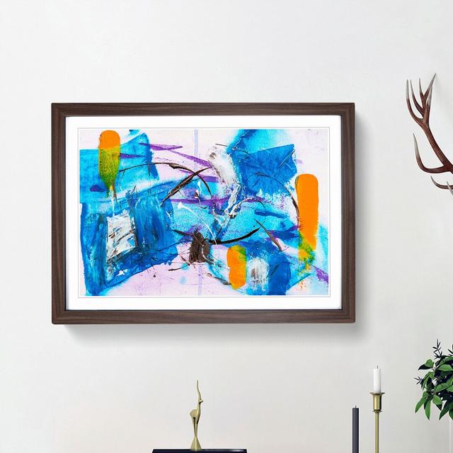 Abstract Vol.371 by S.Johnson - Picture Frame Painting Print East Urban Home Size: 27cm H x 36cm W x 2cm D, Frame Option: Walnut Framed on Productcaster.