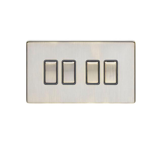 3Mm Slim Profile - Light Switch Eurolite Colour: Antique on Productcaster.