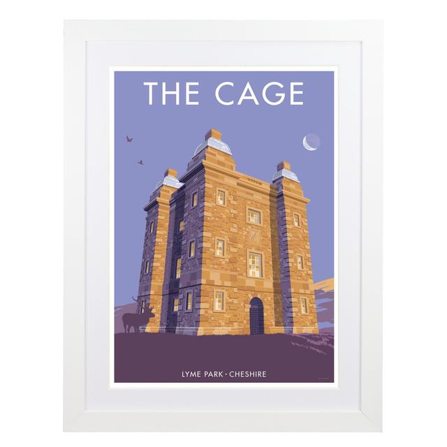 'The Cage Cheshire' Graphic Art East Urban Home Size: 43.5cm H x 33.5cm W x 2.2cm D, Frame Options: White on Productcaster.