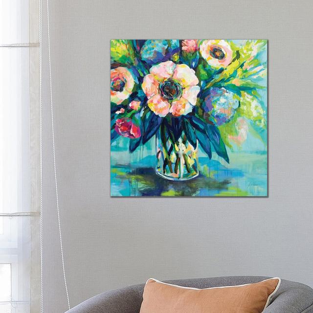 Vibrance by Jeanette Vertentes - Wrapped Canvas Painting Ophelia & Co. Size: 66.04cm H x 66.04cm W x 3.81cm D on Productcaster.