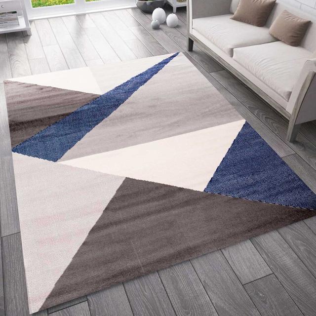 Vorti Flatweave Brown/Beige/Grey Rug Latitude Run Rug Size: Rectangle 200 x 290cm on Productcaster.