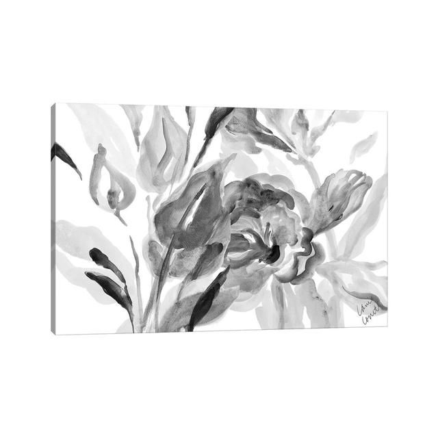 Dark Florals by Lanie Loreth - Painting Print on Canvas Ebern Designs Format: Wrapped Canvas, Size: 66.04cm H x 101.6cm W x 3.81cm D on Productcaster.