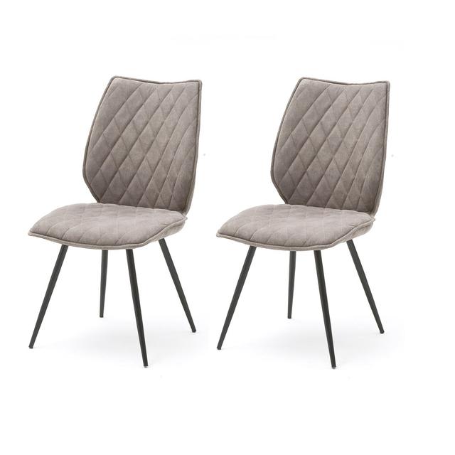 Akrati Upholstered Dining Chair (Set of 2) Corrigan Studio Upholstery Colour: Sand on Productcaster.