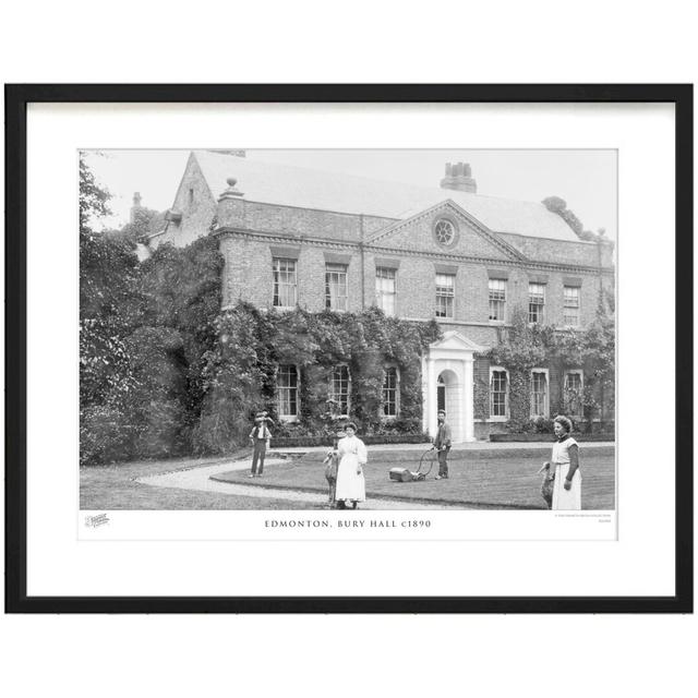 'Edmonton, Bury Hall C1890' by Francis Frith - Picture Frame Photograph Print on Paper The Francis Frith Collection Size: 28cm H x 36cm W x 2.3cm D on Productcaster.