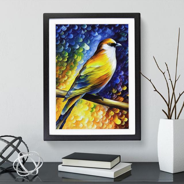 Bird Portrait No.1 ClassicLiving Matte Colour: White, Format: Black, Size: 46cm H x 34cm W x 2cm D on Productcaster.