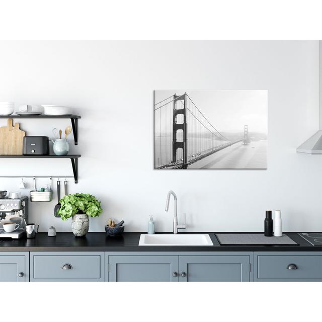 Golden Gate Bridge, San Francisco - Unframed Photograph on Glass Brayden Studio Size: 70cm H x 100cm W on Productcaster.