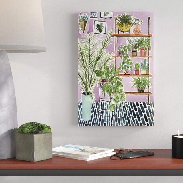 Way To The Jungle II by Melissa Wang - Wrapped Canvas Painting Marlow Home Co. Size: 46cm H x 30cm W on Productcaster.