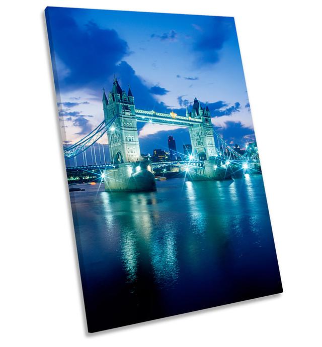 Tower Bridge London England - Wrapped Canvas Photograph 17 Stories Size: 91.4cm H x 61cm W x 4cm D on Productcaster.