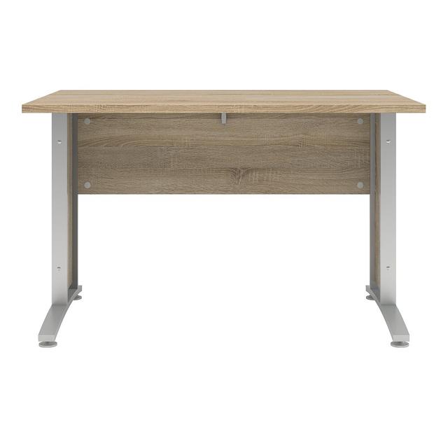 Shepshed Writing Desk Latitude Run Farbe (Tischplatte/Gestell): Oak/Silver on Productcaster.