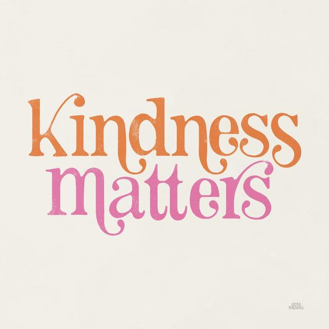 65375a-Kindness Matters Happy Larry Size: 122cm H x 122cm W x 3.8cm D on Productcaster.