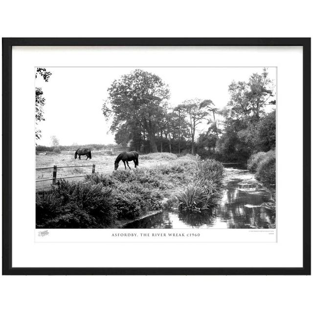 'Asfordby, the River Wreak C1960' - Picture Frame Photograph Print on Paper The Francis Frith Collection Size: 31.5cm H x 38.8cm W x 2.3cm D on Productcaster.