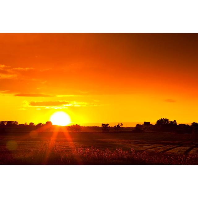 Sunset In Rural Midwest by JamesBrey - Print 17 Stories Size: 60cm H x 90cm W on Productcaster.