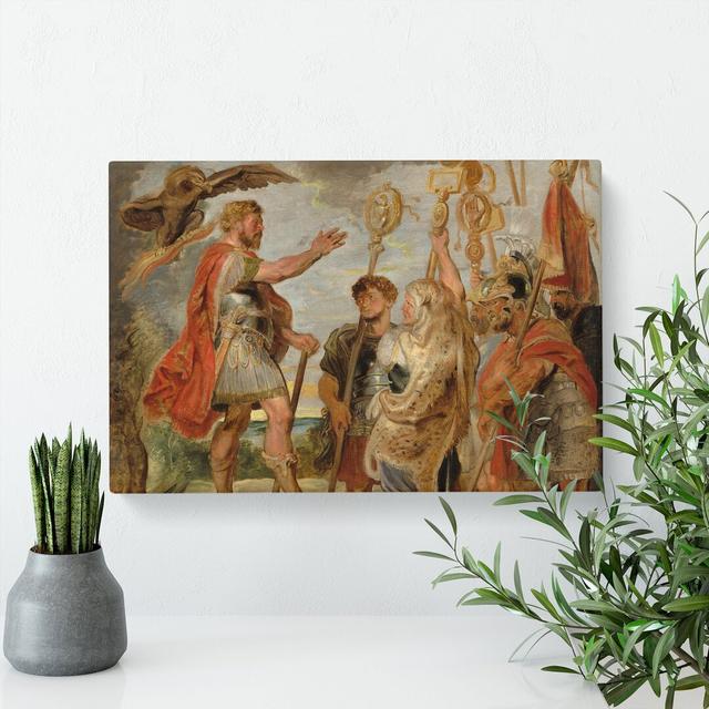 Decius Mus Addressing the Legions by Peter Paul Rubens - Wrapped Canvas Painting East Urban Home Size: 35cm H x 50cm W x 3cm D on Productcaster.