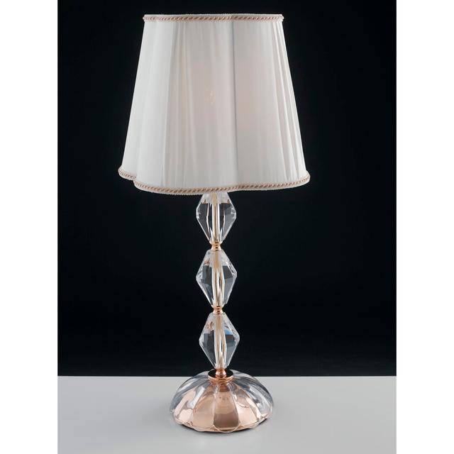 Solomon 65cm Table Lamp Mercer41 Shade Colour: White/Golden on Productcaster.