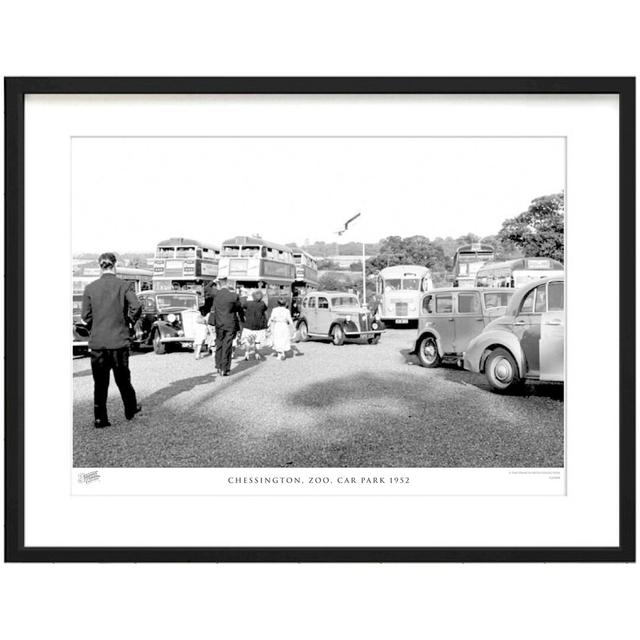 'Chessington, Zoo, Car Park 1952' by Francis Frith - Picture Frame Photograph Print on Paper The Francis Frith Collection Size: 60cm H x 80cm W x 2.3c on Productcaster.