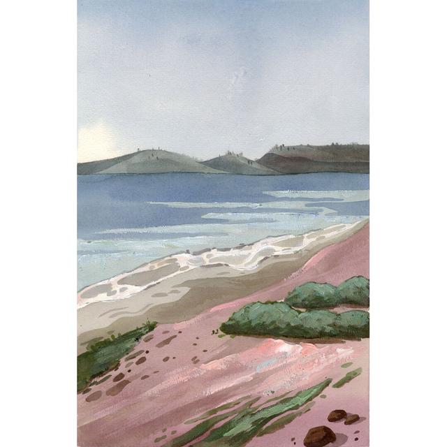 Painted Beach Side Highland Dunes Size: 46cm H x 30cm W x 3.8cm D on Productcaster.