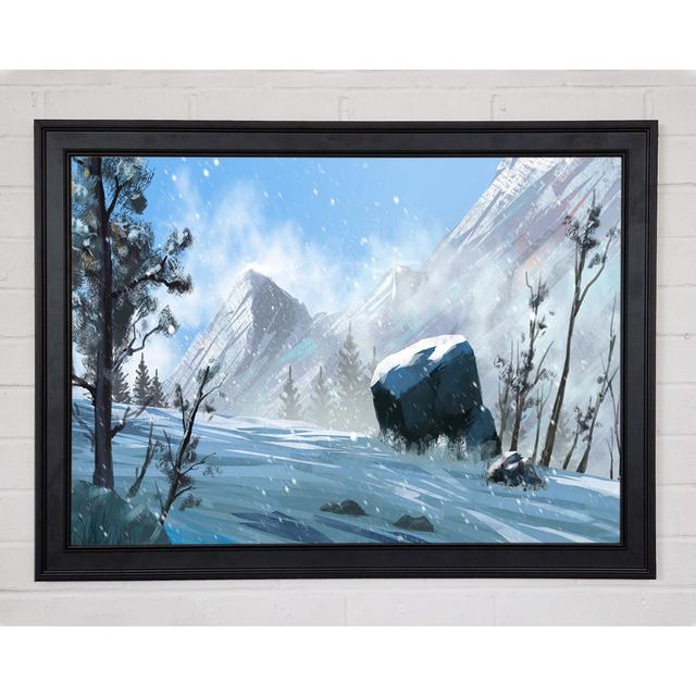 The Snowy Mountain Dust - Print Union Rustic Size: 59.7cm H x 84.1cm W x 1.5cm D, Format: Natural Framed Paper on Productcaster.