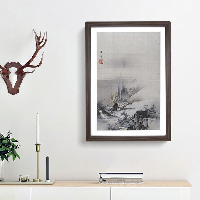 Fall of a River by Hashimoto Gaho - Picture Frame Painting Print East Urban Home Frame Option: Walnut Framed, Size: 48cm H x 36cm W x 2cm D on Productcaster.