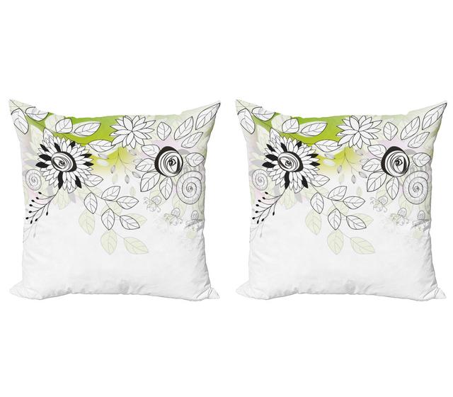 Pillow Cushion Cover Pack of 2, Wild Field Plants (Set of 2) East Urban Home on Productcaster.