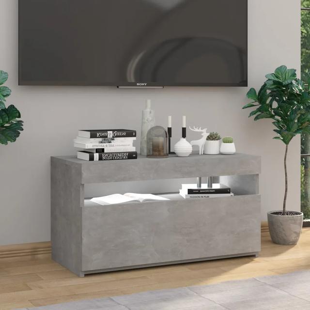 Hollen TV Stand for TVs up to 32" Metro Lane Colour: Concrete Grey on Productcaster.