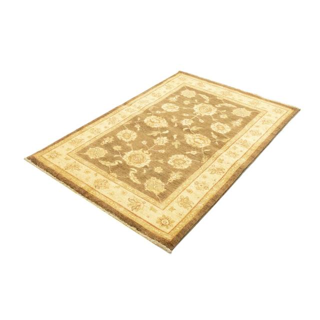 Gunhild Oriental Hand-Knotted Rectangle: 146' X 102' Brown Area Rug Bloomsbury Market on Productcaster.