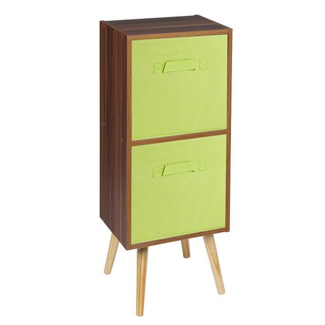 Bookcase 17 Stories Colour: Teak/Green/Beech on Productcaster.