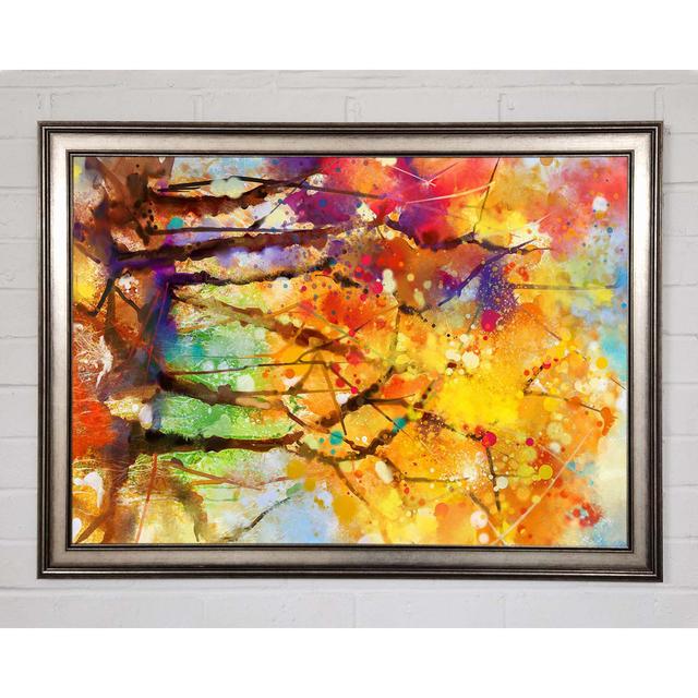 Autumn Trees 2 Framed Print Ivy Bronx Size: 42cm H x 59.7cm W x 1.5cm D on Productcaster.