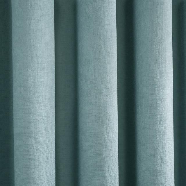 Eyelet Room Darkening Curtain Fusion Panel Size: Width 168 x Drop 137 cm, Colour: Blue on Productcaster.