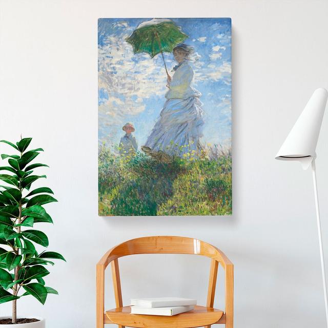 Woman with a Parasol by Claude Monet - Wrapped Canvas Painting East Urban Home Size: 76cm H x 50cm W x 3cm D on Productcaster.