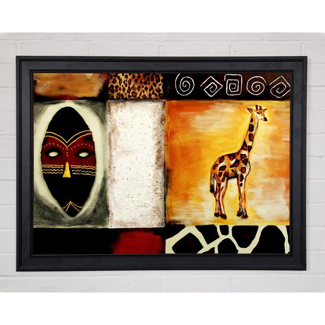 African Tribal Art Framed Print Latitude Vive Size: 84.1cm H x 118.9cm W on Productcaster.