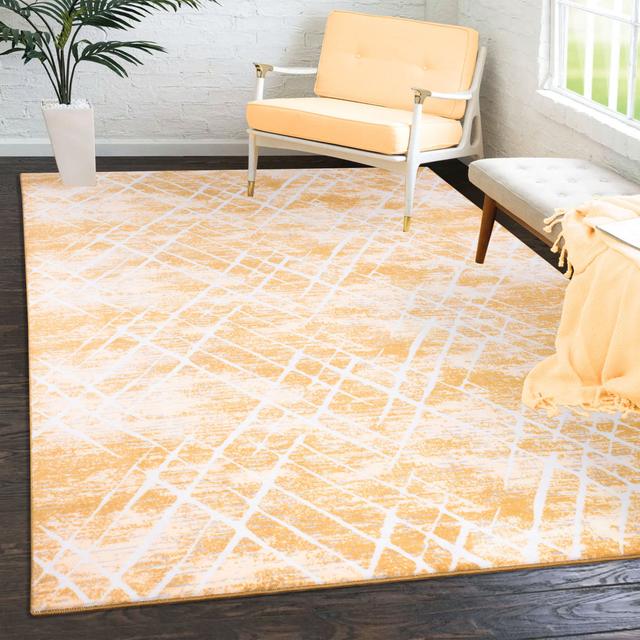 High-Quality Modern Design Bedroom Rugs,Office Carpets, Decorative Runner Rug Home Decor Rugs Yellow. Williston Forge Rug Size: Rectangle 200 x 290cm on Productcaster.