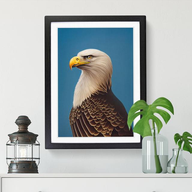 Proud Eagle - Single Picture Frame Print Alpen Home Size: 34cm H x 25cm W x 2cm D, Frame Option: Black on Productcaster.