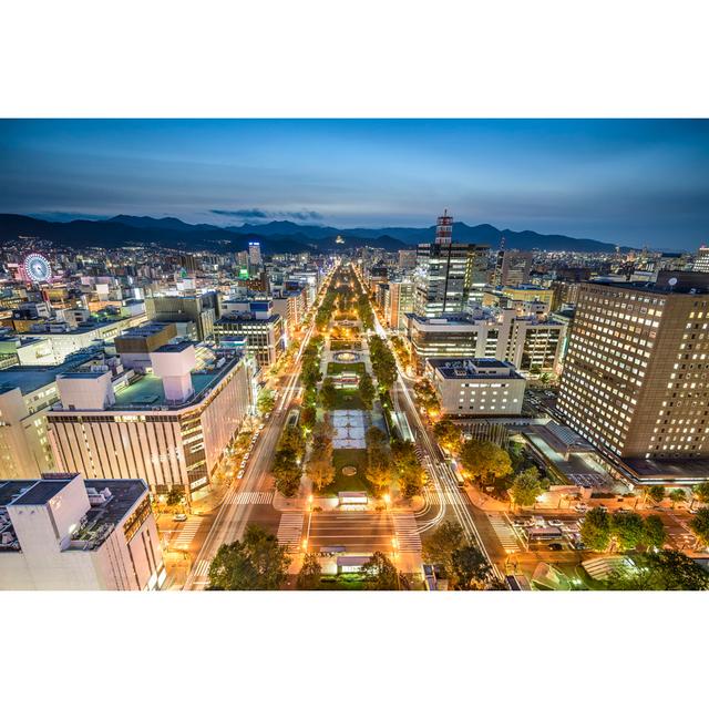 Sapporo, Japan Skyline - Wrapped Canvas Photograph 17 Stories Size: 51cm H x 76cm W x 3.8cm D on Productcaster.