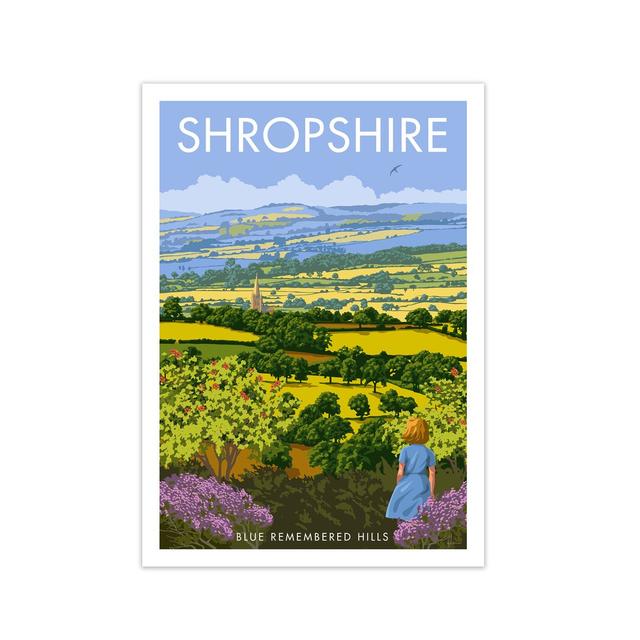 Shropshire by Stephen Millership - Print East Urban Home Size: 59.4 cm H x 42 cm W x 1 cm D, Frame Options: No Frame on Productcaster.