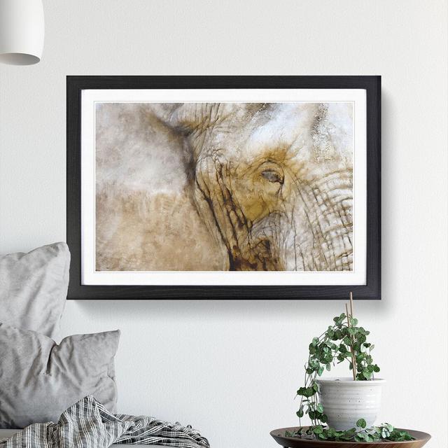 Elephant Vol.5 - Picture Frame Graphic Art East Urban Home Frame Option: Black Framed, Size: 48cm H x 65cm W x 2cm D on Productcaster.