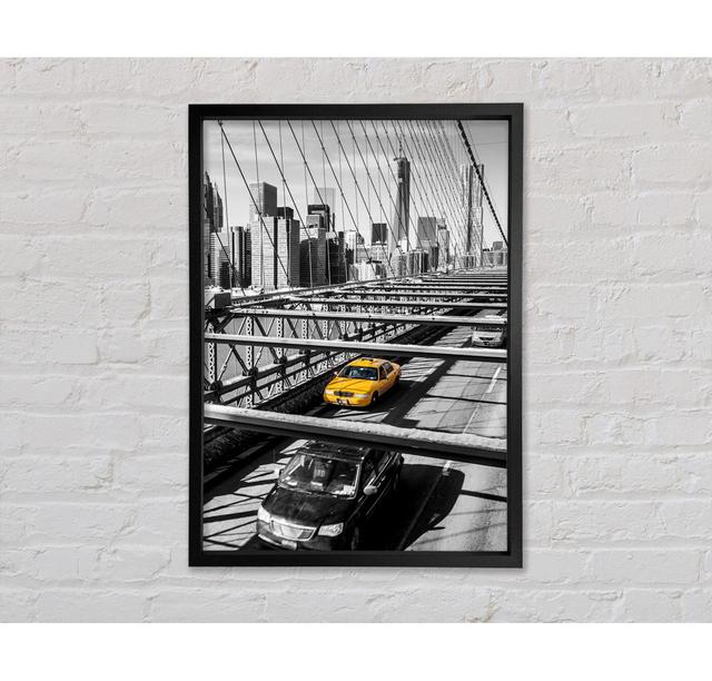 Yellow Cabs In New York 6 - Single Picture Frame Art Prints on Canvas Bright Star Size: 84.1cm H x 59.7cm W x 3.3cm D on Productcaster.