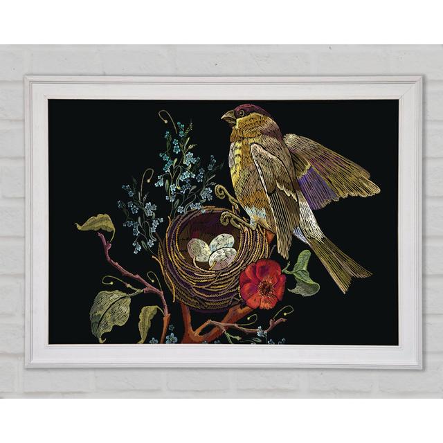 The Beautiful Birds Nest Framed Print Rosalind Wheeler Size: 42cm H x 59.7cm W x 1.5cm D on Productcaster.