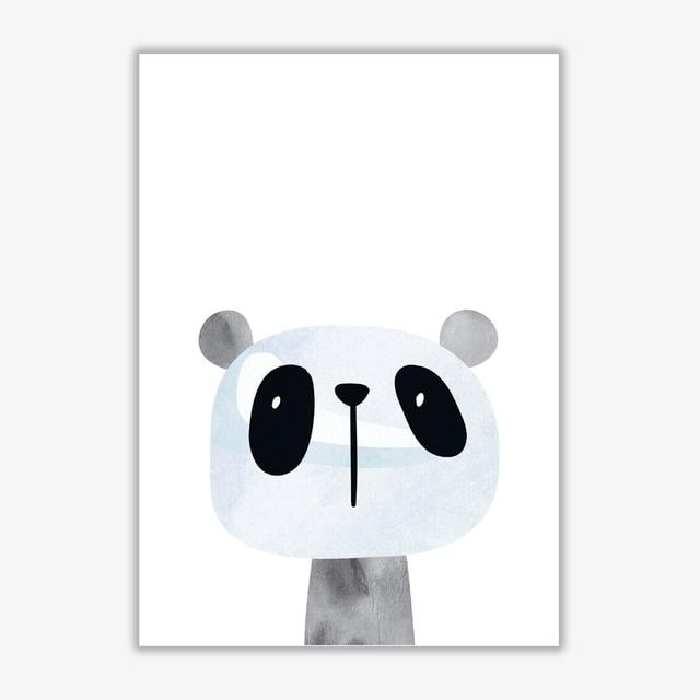 Scandi Panda - Painting East Urban Home Size: 42 cm H x 30 cm W x 1 cm D, Format: No Frame on Productcaster.