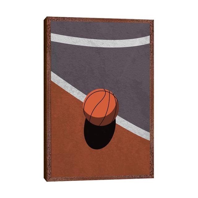 Dear Basketball - Print on Canvas Ebern Designs Size: 66.04cm H x 45.72cm W x 3.81cm D, Format: Classic Brown Wood Framed on Productcaster.