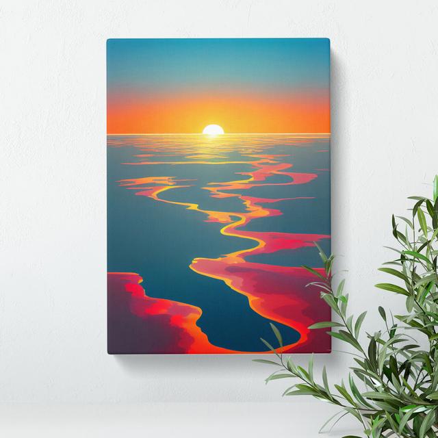 A Beaming Sunset 17 Stories Size: 60cm H x 40cm W x 3cm D on Productcaster.