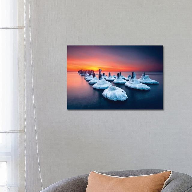 The Ice Guard by Ruslan Bolgov - Gallery-Wrapped Canvas Giclée on Canvas Beachcrest Home Size: 45.72cm H x 66.04cm W x 3.81cm D, Format: Canvas on Productcaster.